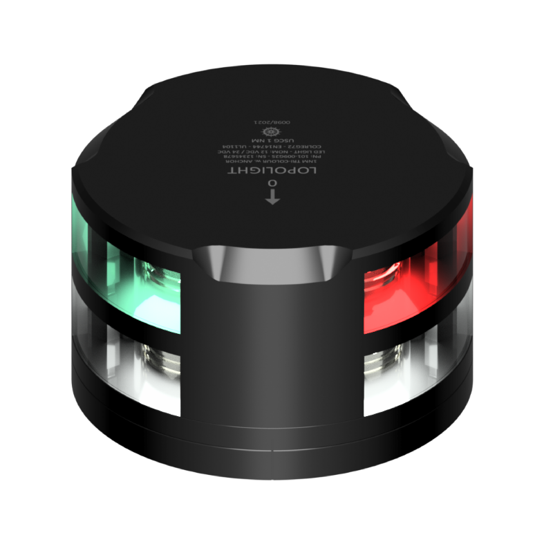 Tri-color/anchor, black w/FB base